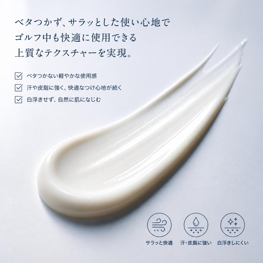 4. 使いやすい軽やかなテクスチャー