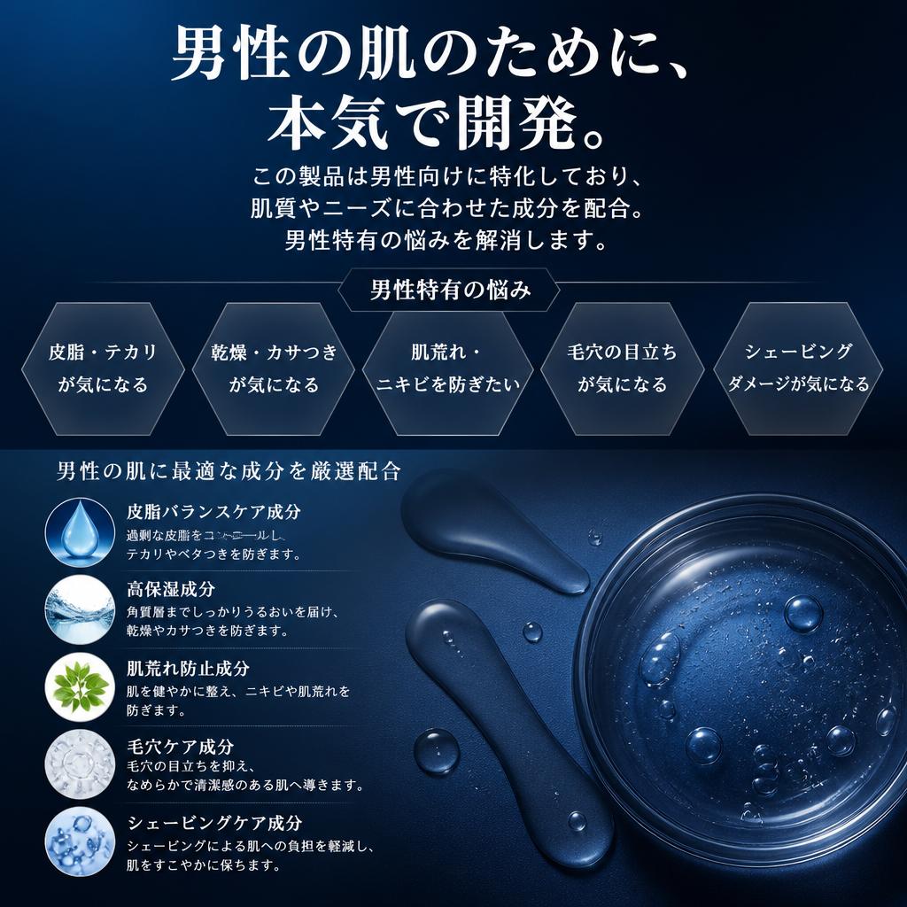 4. メンズスキンケアにも対応