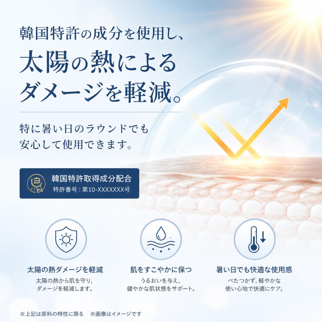 熱から肌を守る最新技術