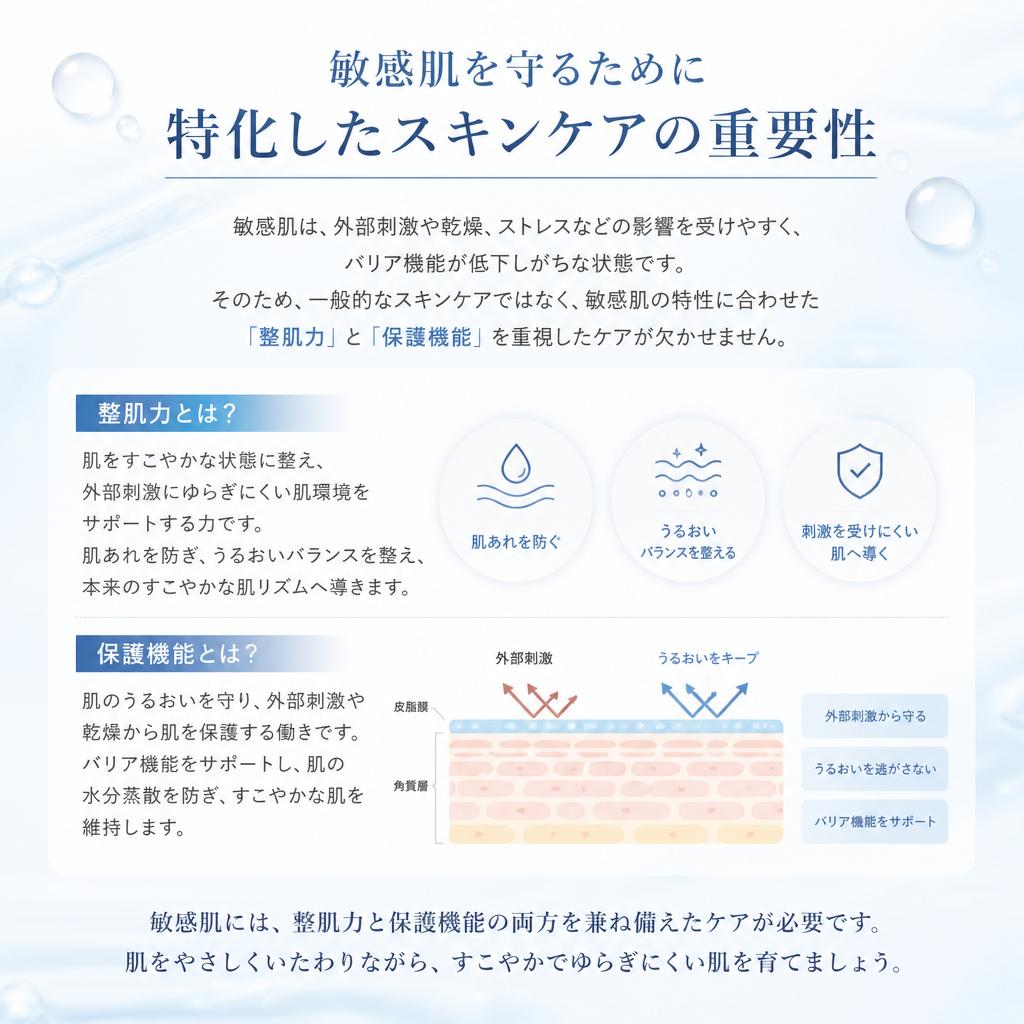 敏感肌のためのスキンケア