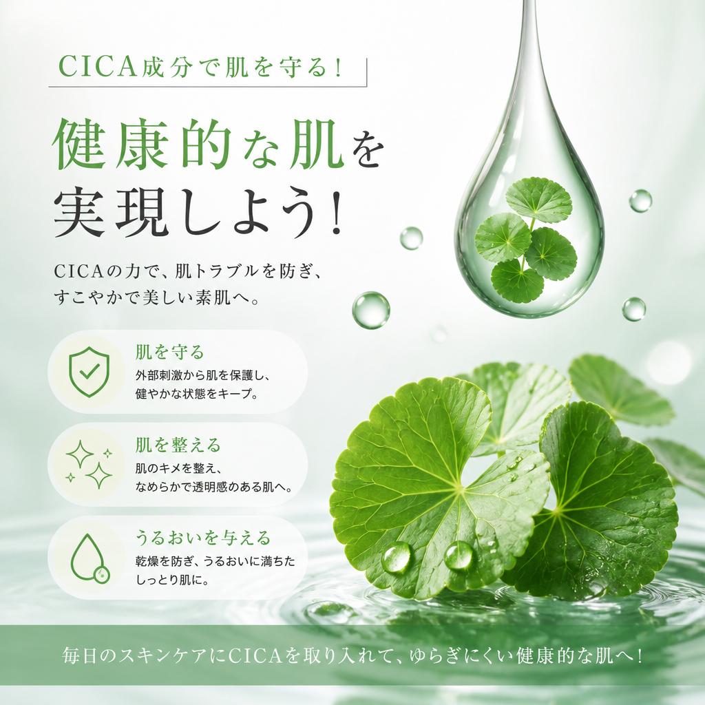 CICA成分で肌を守る！健康的な肌を実現しよう！