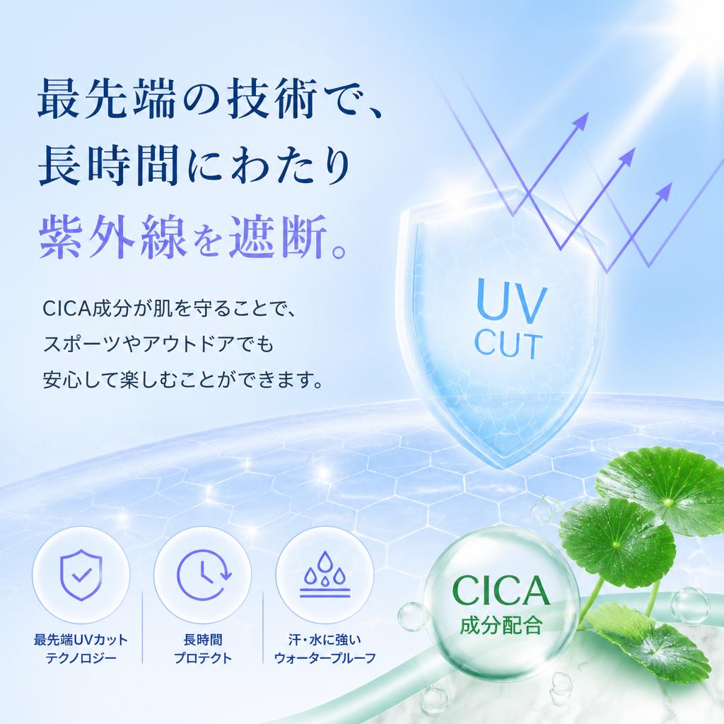 長時間紫外線から肌を守る新技術