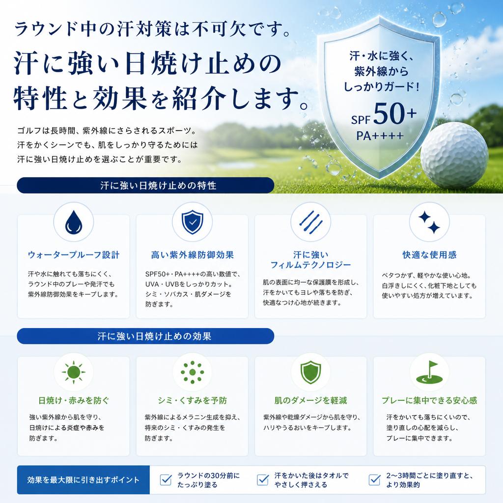 4. 汗に強い設計