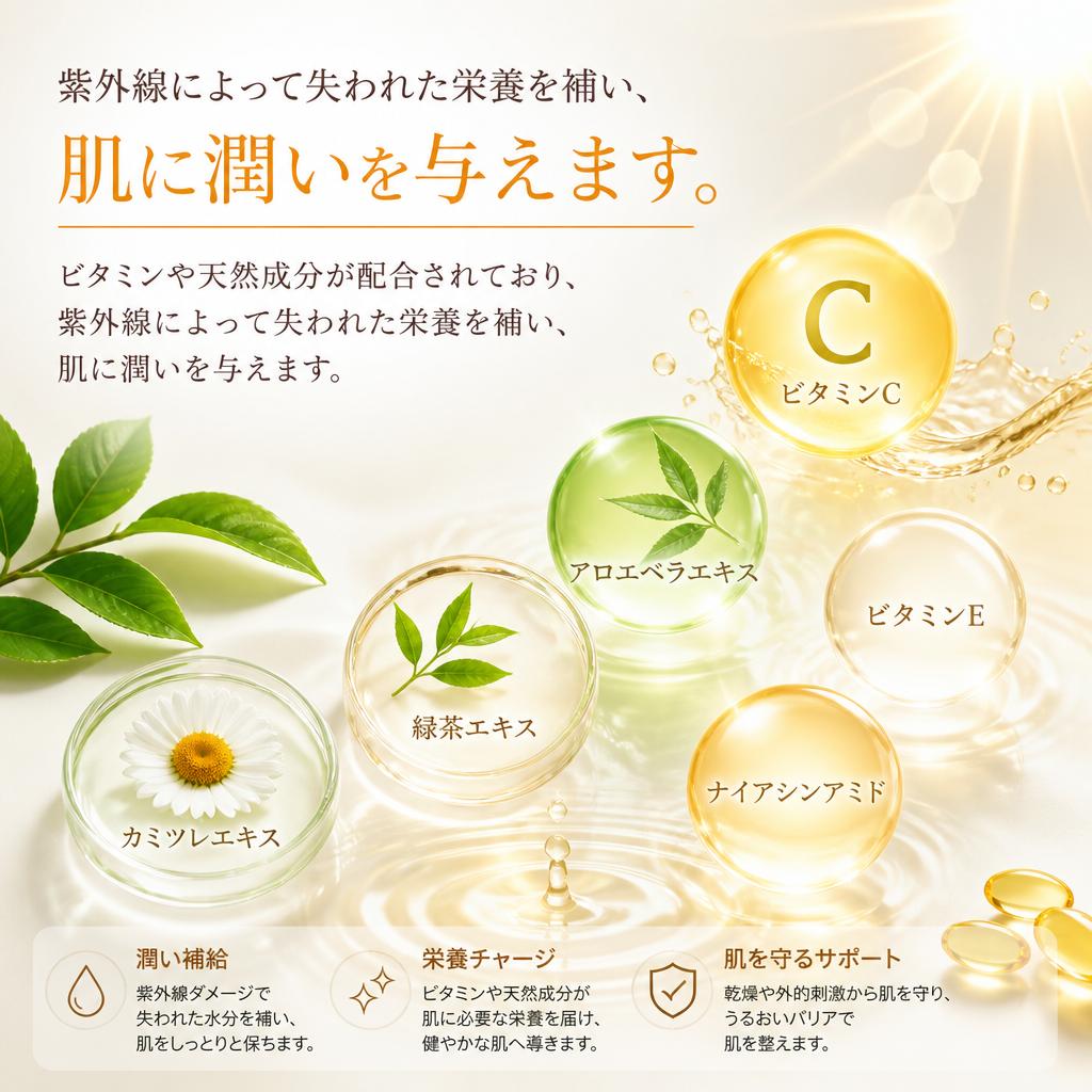 乾燥と炎症を防ぐスキンケア成分