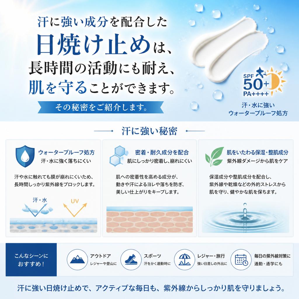 独自成分で汗対策！