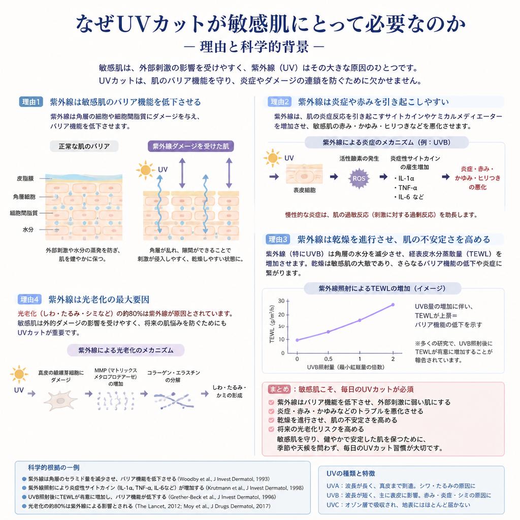 UVカット効果の重要性