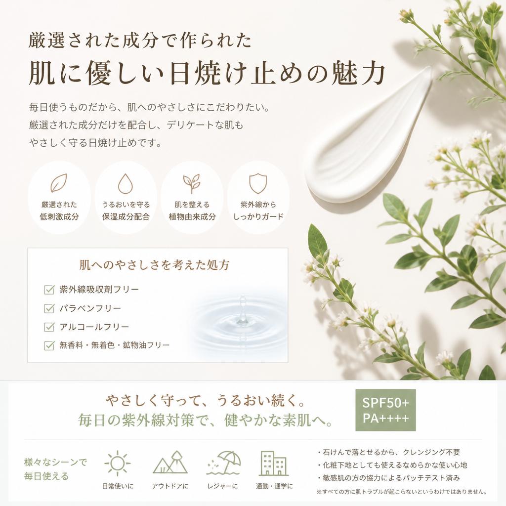 4. 敏感肌の方も安心