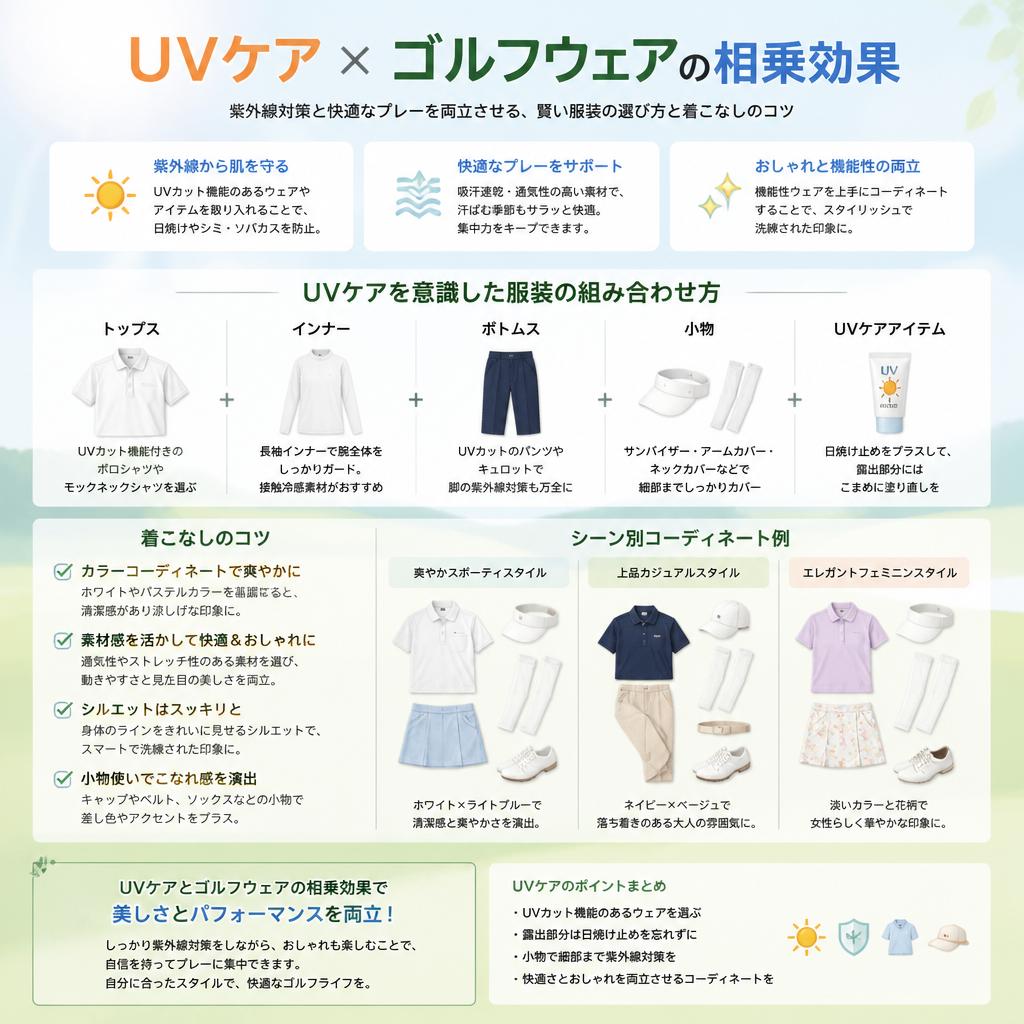 4. 効果的なゴルフウェアとの相性